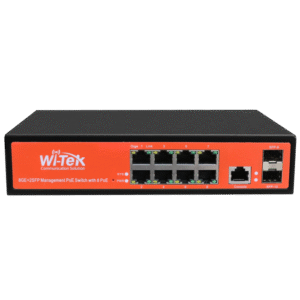 Wi-Tek PMS310GF - 8 Port 24-48V Gigabit Managed PoE Switch 150W