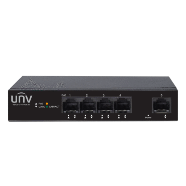 Uniview Gigabit POE Ethernet Switch (4 Ports, 1 Uplink)