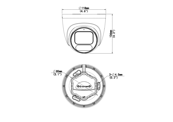 OwlView Turret Camera (8MP, WhiteLight, Mic) - Image 4