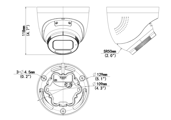 Tri-Guard 2.0 Turret Camera (5MP, AI, Mic, WDR) - Image 4