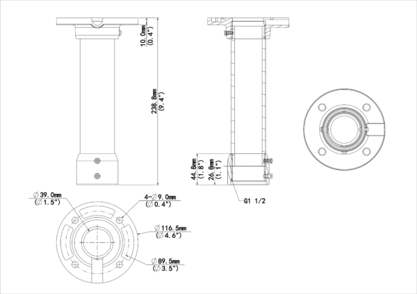 Dome Pendant Mount - Image 4