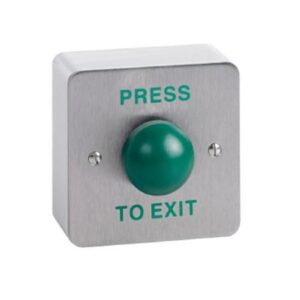 CDVI Dome, Stainless steel, 85 x 85 x 29 mm, 330 g, Green Push to Exit